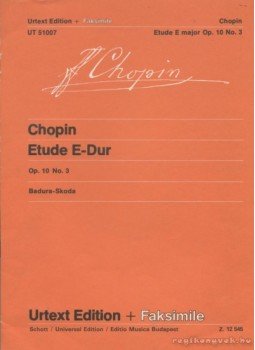 Chopin - Etude E-Dur Op. 10 No. 3 Chopin - Etude E-Dur Op. 10 No. 3, Budapest 0 antikvár könyv