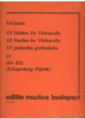 Dotzauer, J. J. F. - 113 gyakorlat gordonkára IV. 86-113.