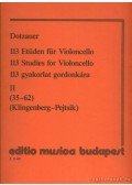 Dotzauer, J. J. F. - 113 gyakorlat gordonkára II 35-62.