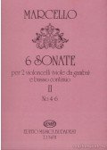 Marcello, B. - 6 szonáta két gordonkára és basso continuora II (játszópartitúra)
