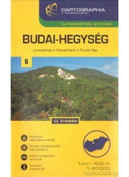 - Budai-hegység turistatérkép 6. (1:40 000) - Budai-hegység turistatérkép 6. (1:40 000), Budapest 0 antikvár könyv