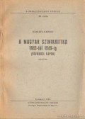 Szakáts Károly - A magyar színikritika 1945-től 1949-ig (fővárosi lapok)