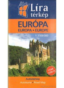 - Európa autóstérkép Líra térkép - Európa autóstérkép Líra térkép, Budapest 2007 antikvár könyv