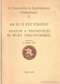 Dr. Szerbák Elek - 100 és 75 éve történt adatok a testnevelés és sport tárgyköréből