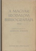 Kozocsa Sándor - A magyar irodalom bibliográfiája 1953