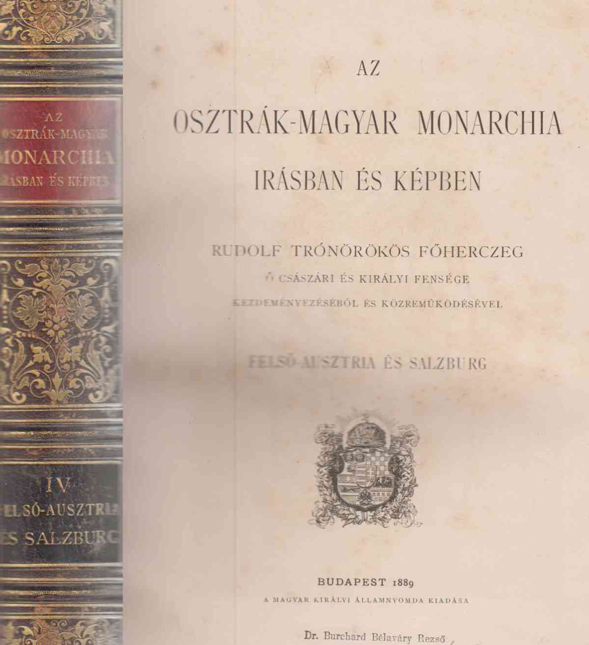  - Az Osztrák-Magyar Monarchia irásban és képben IV. - Felső-Ausztria és Salzburg