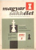 Dr. Földi József (fel. szerk.) - Magyar Sakkélet 1981 (hiányos)