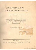 Több szerző - Die Volkskunde und Ihre Grenzgebiete