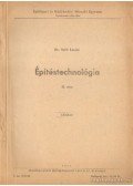 Dr. Széll László - Építéstechnológia II. rész