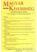 Borbély Zsolt Attila,Toró T. Tibor,Sándor Tamás - Magyar kisebbség VIII. évfolyam - 2003. 4. (30.) szám