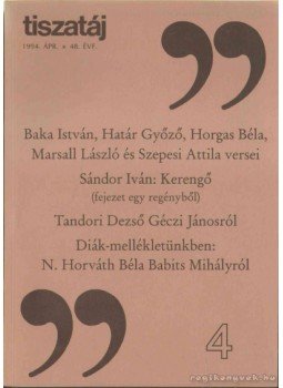 Annus József - Tiszatáj 1994 ápr./48. évf. Annus József - Tiszatáj 1994 ápr./48. évf., 1994 antikvár könyv