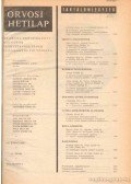 Trencséni Tibor - Orvosi Hetilap 1975/116. évfolyam I-II.