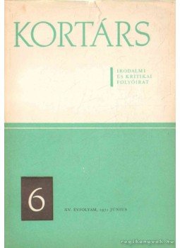 Simon István - Kortárs irodalmi és kritikai folyóirat XV. évf. 6. szám Simon István - Kortárs irodalmi és kritikai folyóirat XV. évf. 6. szám, 1971 antikvár könyv