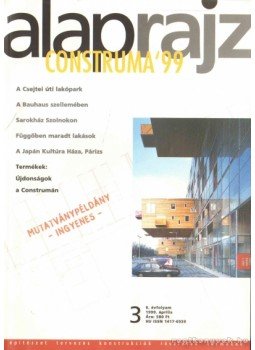 Csanády Pál (fel.szerk.) - Alaprajz 6. évf. 3. szám Csanády Pál (fel.szerk.) - Alaprajz 6. évf. 3. szám, 1999 antikvár könyv