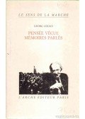 Lukács, Georg - Pensée Vécue - Mémoires Parlés