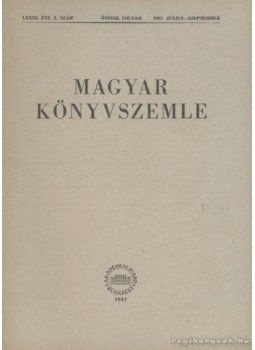 - Magyar Könyvszemle 1957. 1-4. szám (teljes) - Magyar Könyvszemle 1957. 1-4. szám (teljes), Budapest 1957 antikvár könyv