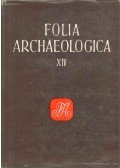 Fülep Ferenc - Folia Archaeologica XIV