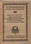 Dékány István - Bevezetés a társadalom lélektanába