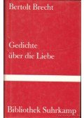 Brecht, Bertolt - Gedichte über die Liebe