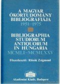 Ritoók Zsigmond - A magyar ókortudomány bibliográfiája 1951-1975