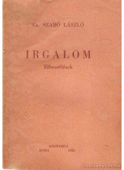 Cs. Szabó László - Irgalom Cs. Szabó László - Irgalom, Róma 1955 antikvár könyv