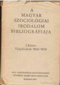 Litván György,Remete László - A magyar szociológiai irodalom bibliográfiája