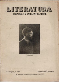 Supka Géza Dr. (szerk.) - Literatura. [II. évfolyam, 1-12. szám.] (1927), Budapest 1927 antikvár könyv