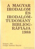Dobó Katalin (szerk.) - A magyar irodalom és irodalomtudomány bibliográfiája 1988