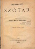 Bartal Antal (szerk.),Veress Ignác - Magyar-latin szótár