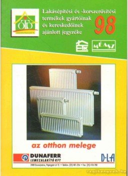  - Lakásépítési és -korszerűsítési termékek gyártóinak és kereskedőinek ajánlott jegyzése,  1998 antikvár könyv