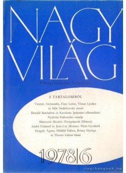 Kéry László - Nagyvilág 1978/6, Budapest 1978 antikvár könyv