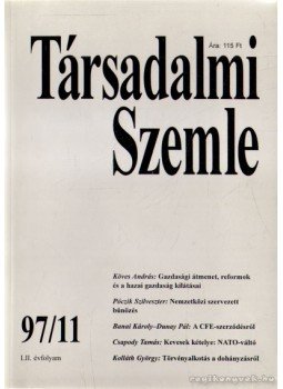  - Társadalmi Szemle 1997/11,  1997 antikvár könyv