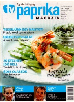 Zsigmond Gábor - TV paprika magazin 2011. május Zsigmond Gábor - TV paprika magazin 2011. május, Budapest 2011 antikvár könyv