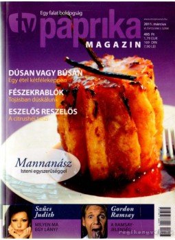 Zsigmond Gábor - TV paprika magazin 2011. március Zsigmond Gábor - TV paprika magazin 2011. március, 2011 antikvár könyv