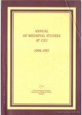 Sebők Marcell (szerk.) - Annual of Medieval Studies at CEU 1996-1997