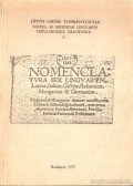 Pesti Gábor - Nomenclatvra sex lingvarvm, Latinae, Italicae, Gallicae, Bohemicae, Hungaricae et Germanicae