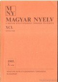 Benkő Loránd - Magyar Nyelv XCI. évf. 1995/3. szám
