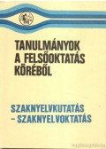 Gárdus János (szerk.),Sipőczy Győző,Sipos Gábor - Szaknyelvkutatás - szaknyelvoktatás