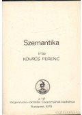 Kovács Ferenc - Szemantika