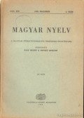 Benkő Loránd,Pais Dezső - Magyar nyelv 1970/4.