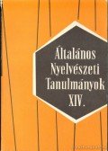 Szépe György,Telegdi Zsigmond - Általános nyelvészeti tanulmányok XIV.