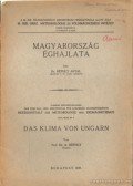 Réthly Antal Dr. - Magyarország éghajlata