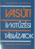 Dr. Megyeri Jenő,Dr. Kerkápoly Endre - Vasúti ívkitűzési táblázatok