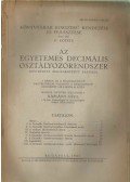 Káplány Géza - Az egyetemes decimális osztályozórendszer