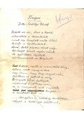 Erdélyi József - Tengeri című vers kézirata