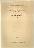 Dr. Horváth Ferenc,Dr. Hartai János,Takács Miklós - Matematika I.