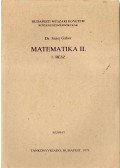 Dr. Szász Gábor - Matematika II. 1. rész