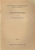 Molnár Emil - Elemi matematika II.