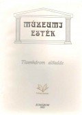 Liszka József - Múzeumi esték
