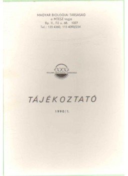  - Tájékoztató 1990/1.,  1990 antikvár könyv